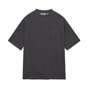 ESSENTIALS Flocked Small Letters Short T-shirt